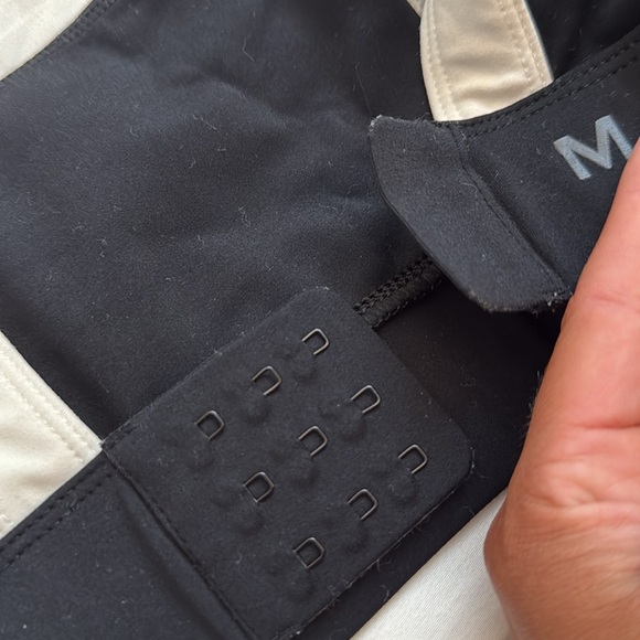 Monday Swimwear Black and Cream Sports Bra - Picture 6 of 7